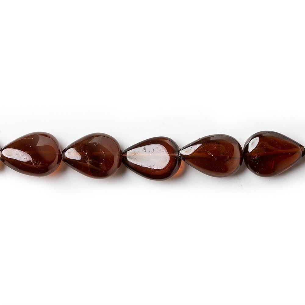 Garnet Straight Drilled Plain Pear Beads 15 inch 39pieces - The Bead Traders