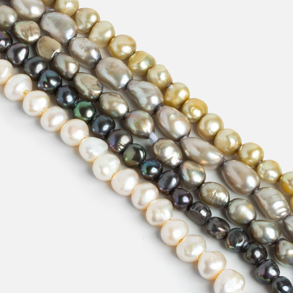 Glamorous Large Hole Pearls #5 - Lot of 5 - The Bead Traders