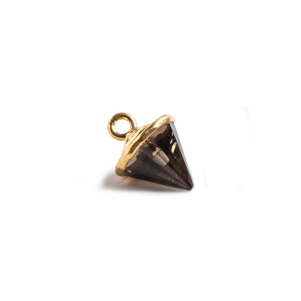Gold Leafed Brown Quartz Pendulum Pendant 1 piece - The Bead Traders