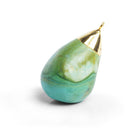 Gold Leafed Chinese Turquoise Teardrop Focal Pendant - The Bead Traders