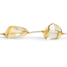 Gold Leafed Citrine Nugget Beads 4 pieces - The Bead Traders