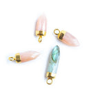Gold Leafed Focal Beads - Lot of 4 - The Bead Traders