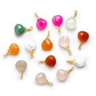 Gold Wire Wrapped Pendants - Mixed Lot of 14 - The Bead Traders