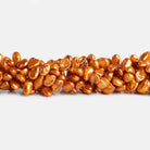 Golden Copper Keshi Pearls 15 inch 70 beads - The Bead Traders