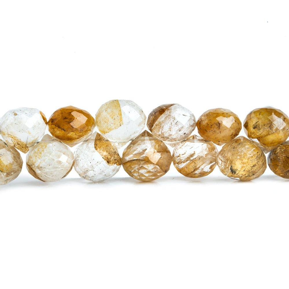 Golden Rutilated Quartz Candy Kiss Beads 8 inch 55 pieces - The Bead Traders