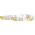 Golden Rutilated Quartz Faceted Cube Beads 8 inch 24 pieces - The Bead Traders