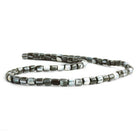 Gray Mother of Pearl Tube Beads 16 inch 65 pieces - The Bead Traders
