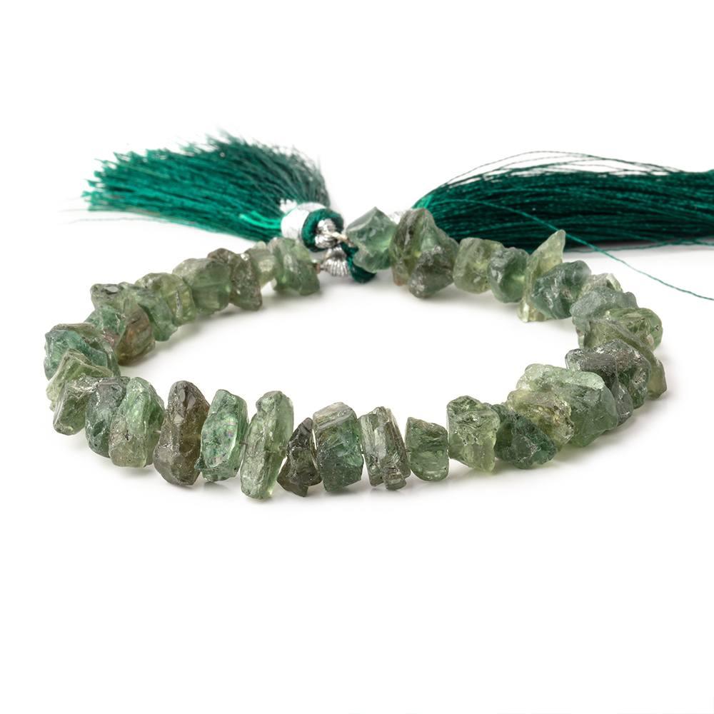 Green Apatite Natural Crystals 7.5 inch 42 beads - The Bead Traders