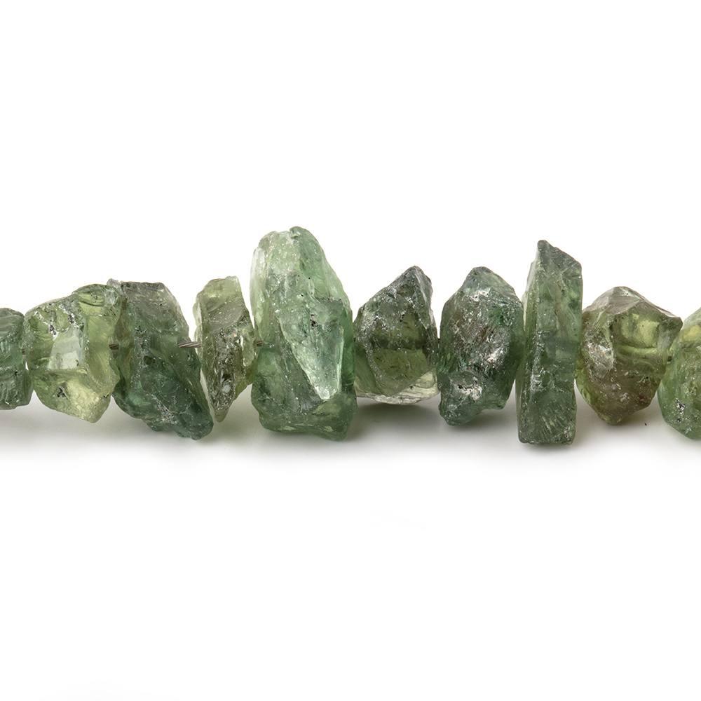 Green Apatite Natural Crystals 7.5 inch 42 beads - The Bead Traders