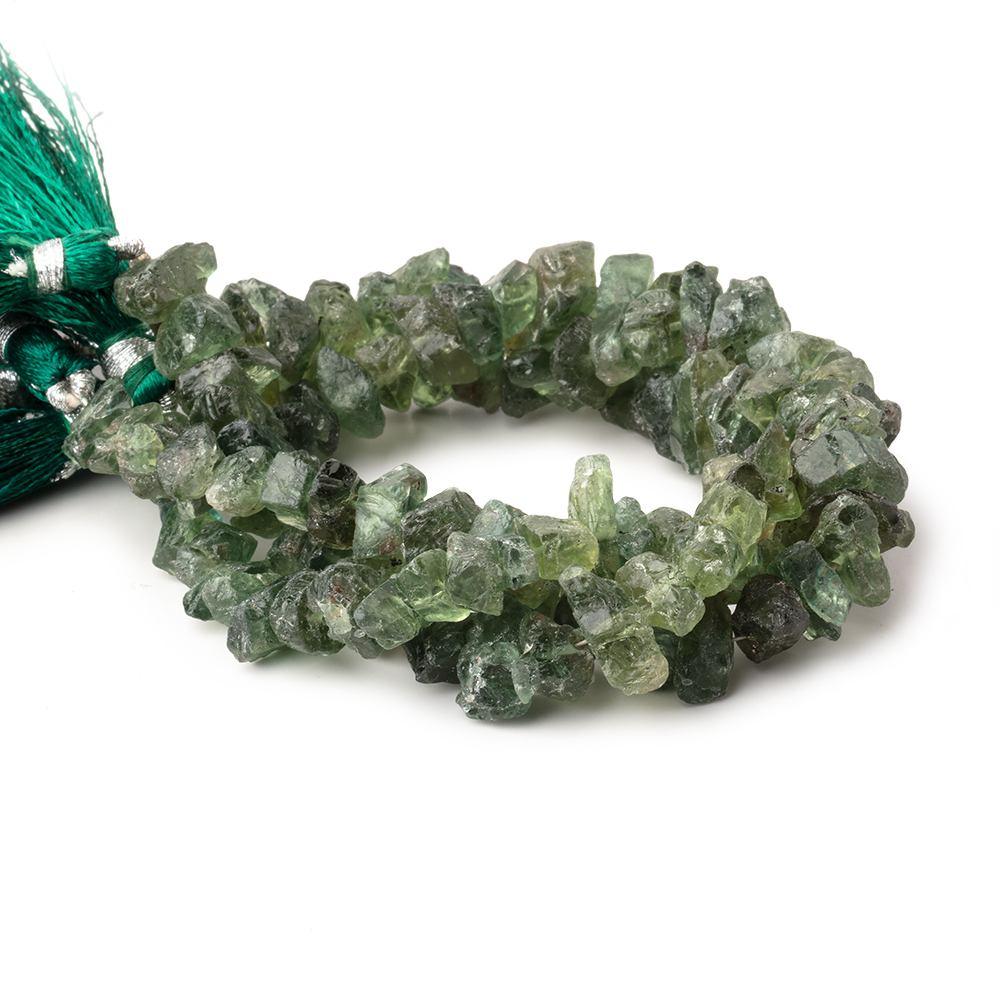 Green Apatite Natural Crystals 7.5 inch 42 beads - The Bead Traders