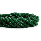 Green Aventurine Plain Heishi Beads 16 inch 180 pieces - The Bead Traders