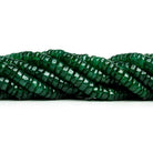 Green Aventurine Plain Heishi Beads 16 inch 180 pieces - The Bead Traders
