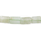 Green Aventurine Plain Rectangle Beads 13 inch 27 pieces - The Bead Traders