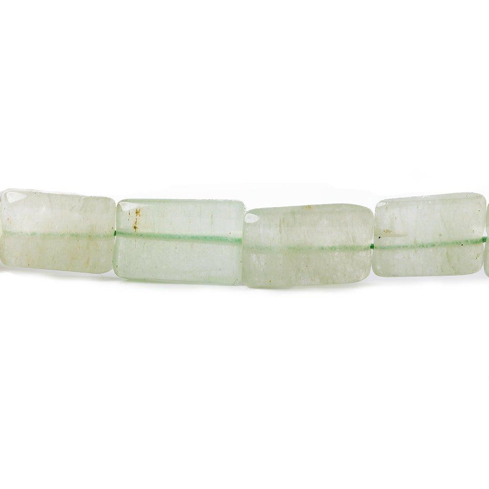 Green Aventurine Plain Rectangle Beads 13 inch 27 pieces - The Bead Traders