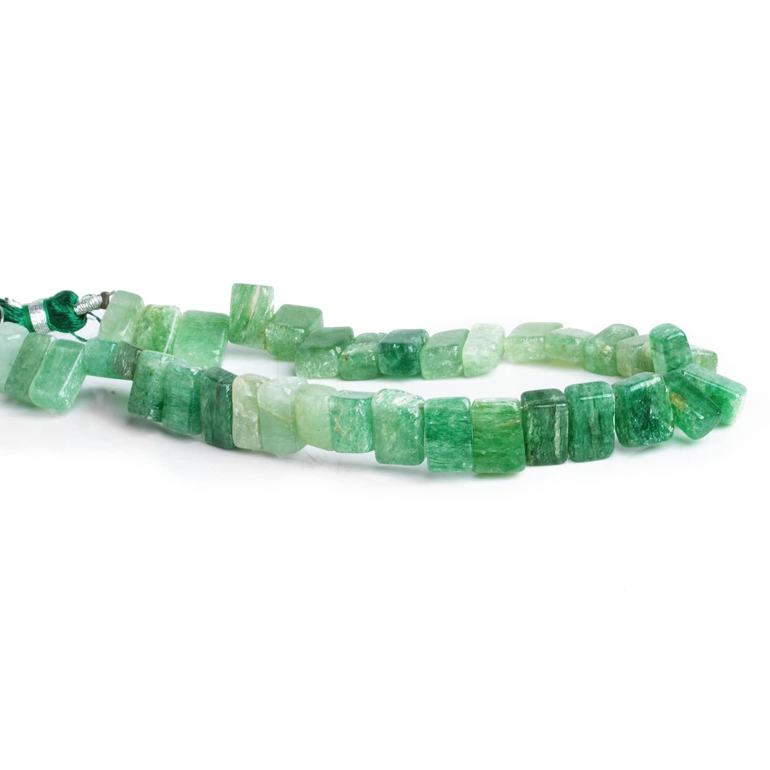 Green Aventurine Plain Rectangles 8.5 inch 37 beads - The Bead Traders
