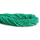 Green Onyx checkerboard calibrated faceted coins 12 inch 85 pieces - The Bead Traders