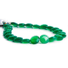 Green Onyx Faceted Coin Beads 7.5 inch 20 pieces - The Bead Traders