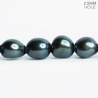Green Peacock Baroque Large Hole Pearls 16 inch 37 pieces - The Bead Traders