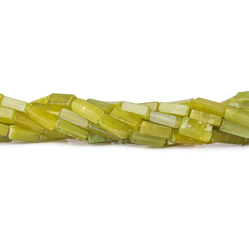 Green Serpentine Bead Plain Rectangle - The Bead Traders