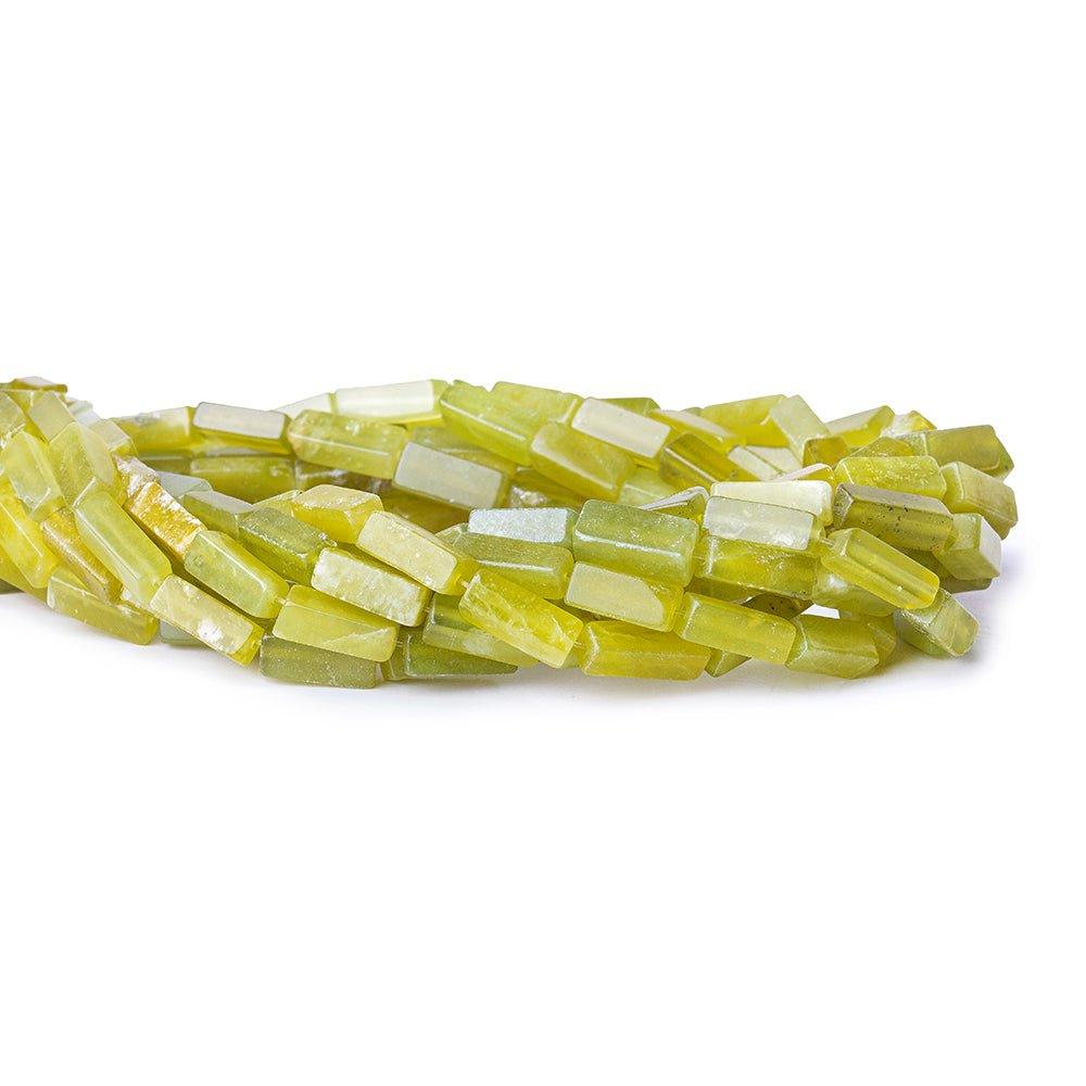 Green Serpentine Bead Plain Rectangle - The Bead Traders