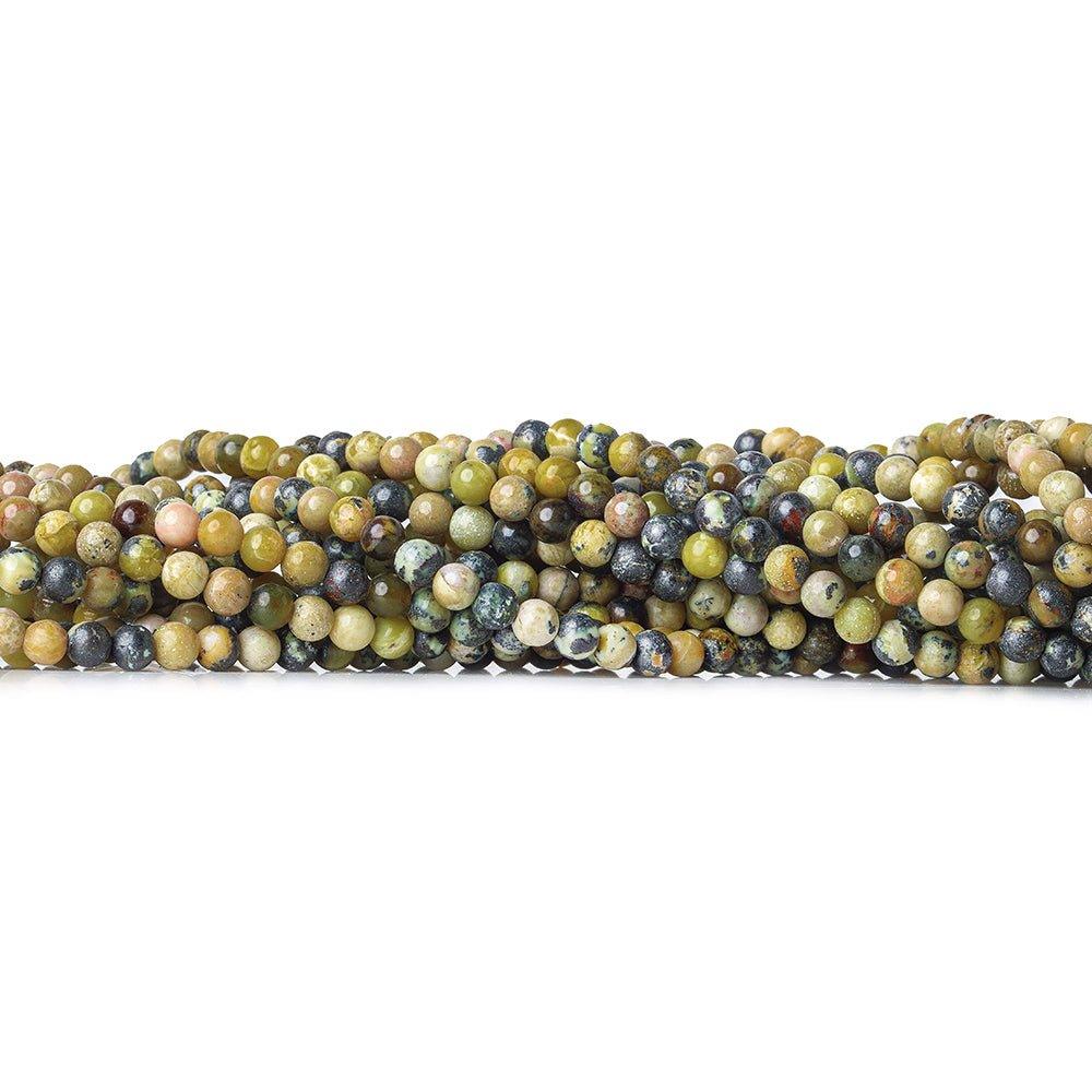 Green Serpentine Bead Round - The Bead Traders