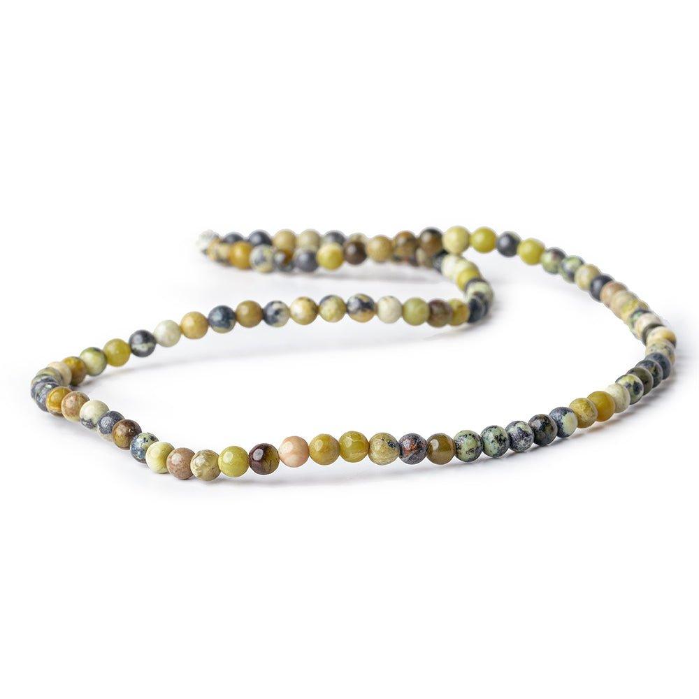 Green Serpentine Bead Round - The Bead Traders