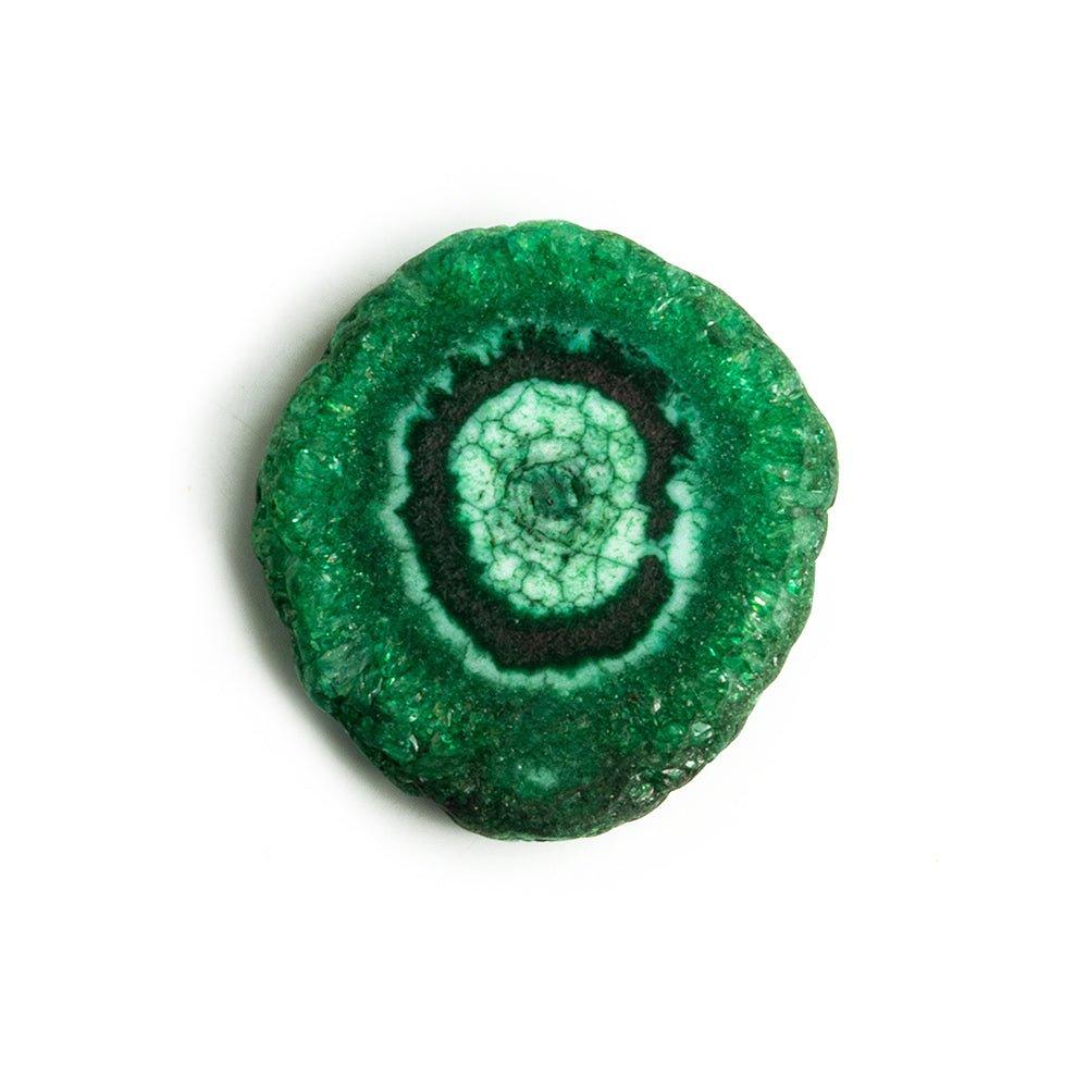 Green Solar Quartz Slice Focal Bead 1 Piece - The Bead Traders