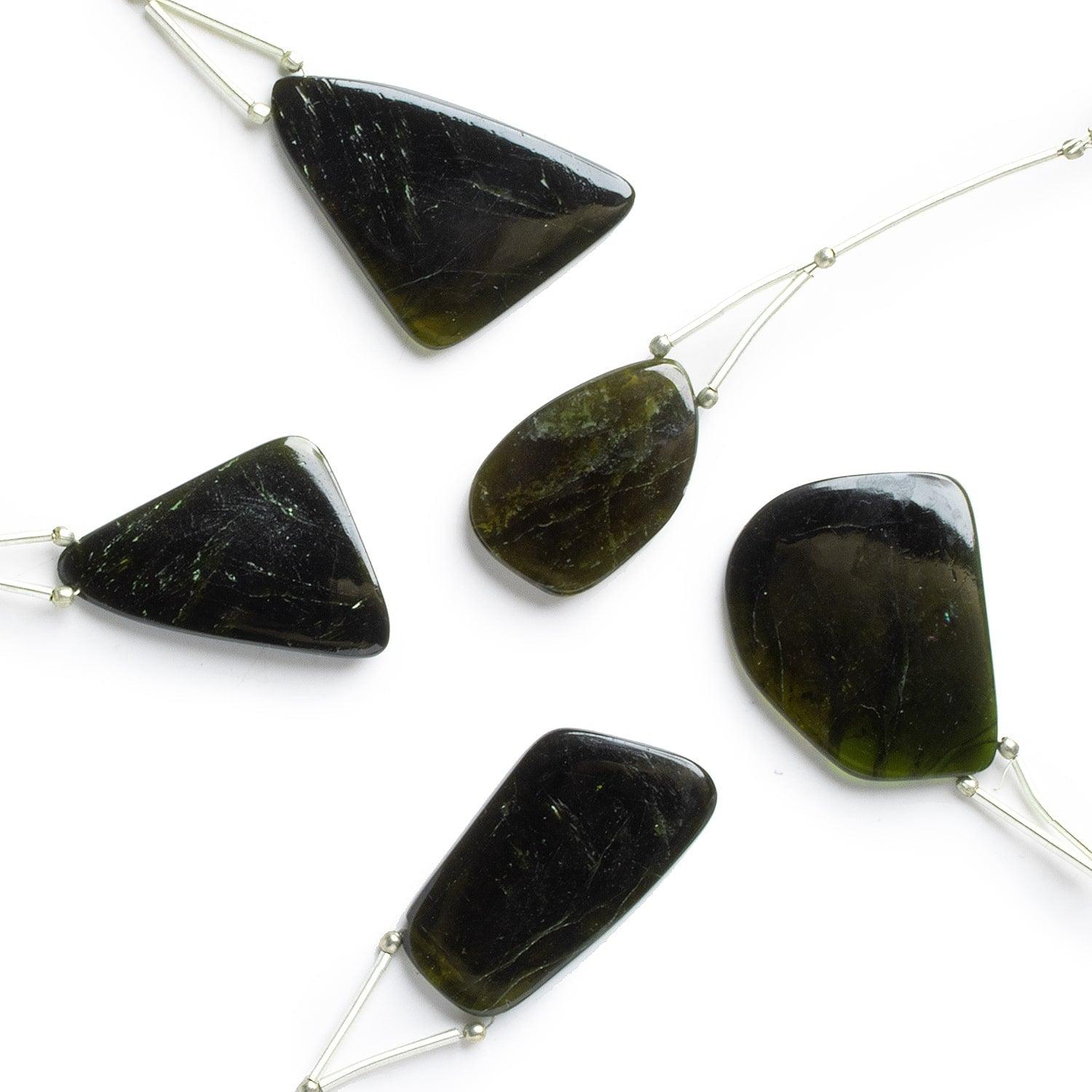 Green Tourmaline Slice Bead 1 Piece - The Bead Traders