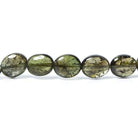 Green Tourmaline Straight Drill Plain Oval 16 inch 48 pieces - The Bead Traders