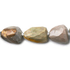 Grey Jasper Faceted Nugget Beads 15 inches 14 pieces - The Bead Traders