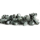 Grey Tiger's Eye Plain Pear Beads 9 inch 60 pieces - The Bead Traders
