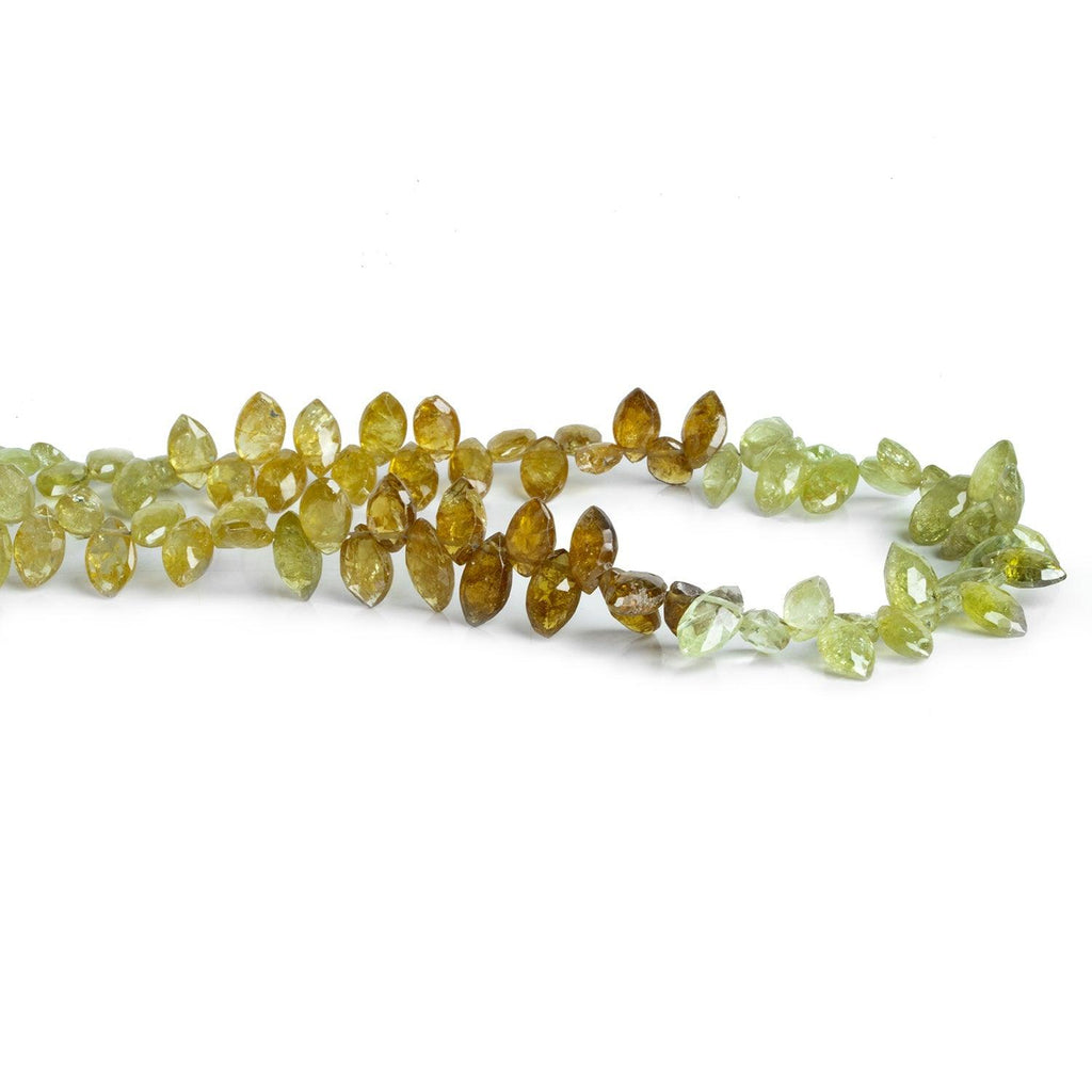 Grossular Garnet Faceted Marquise 9 inch 70 beads - The Bead Traders