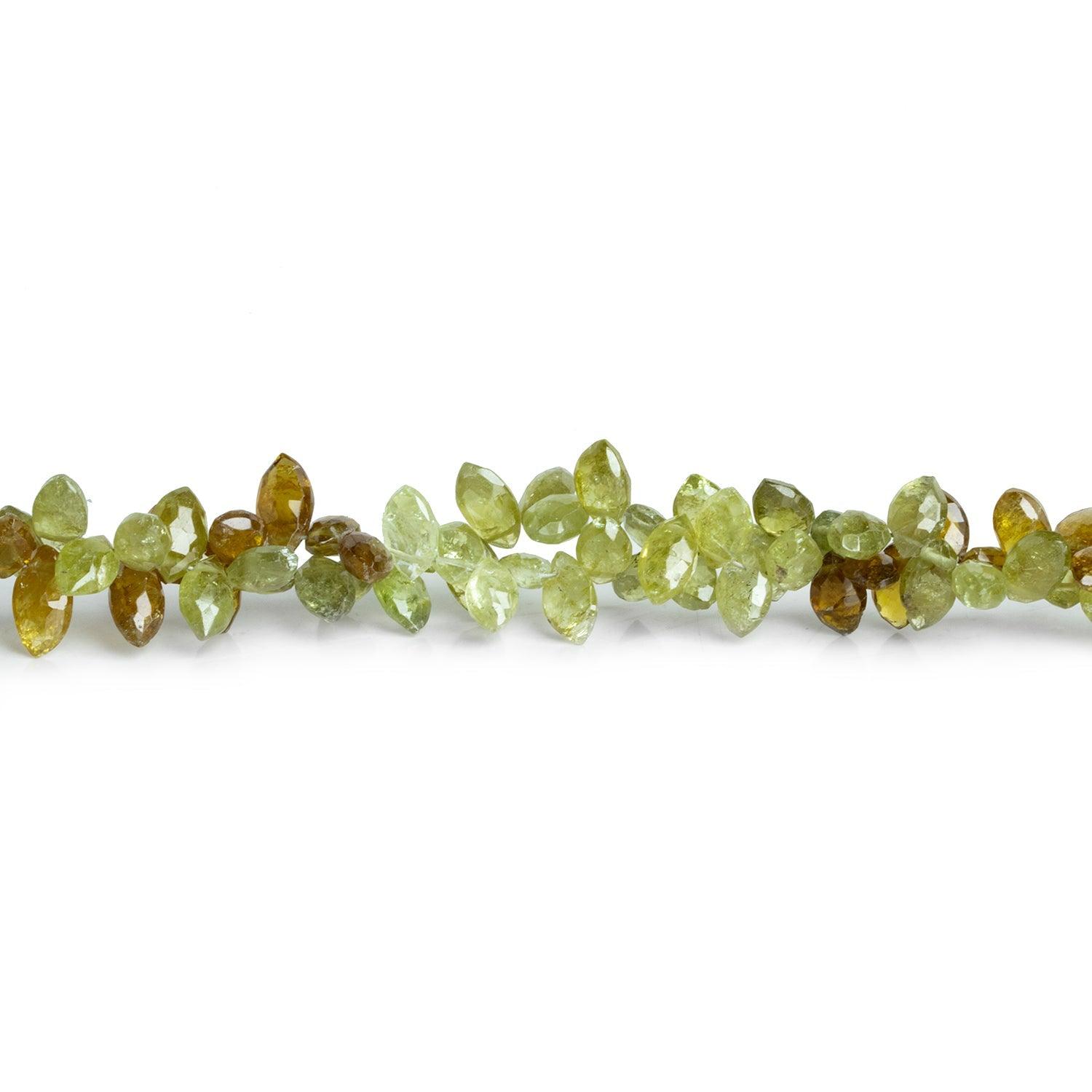Grossular Garnet Faceted Marquise 9 inch 70 beads - The Bead Traders