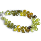 Grossular Garnet Faceted Pears 8 inch 40 beads - The Bead Traders