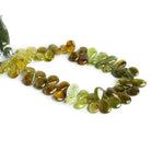 Grossular Garnet Plain Pears 8 inch 51 beads - The Bead Traders