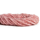 Guava Quartz Hand Cut Faceted Rondelle Beads 12 inch 115 pieces - The Bead Traders