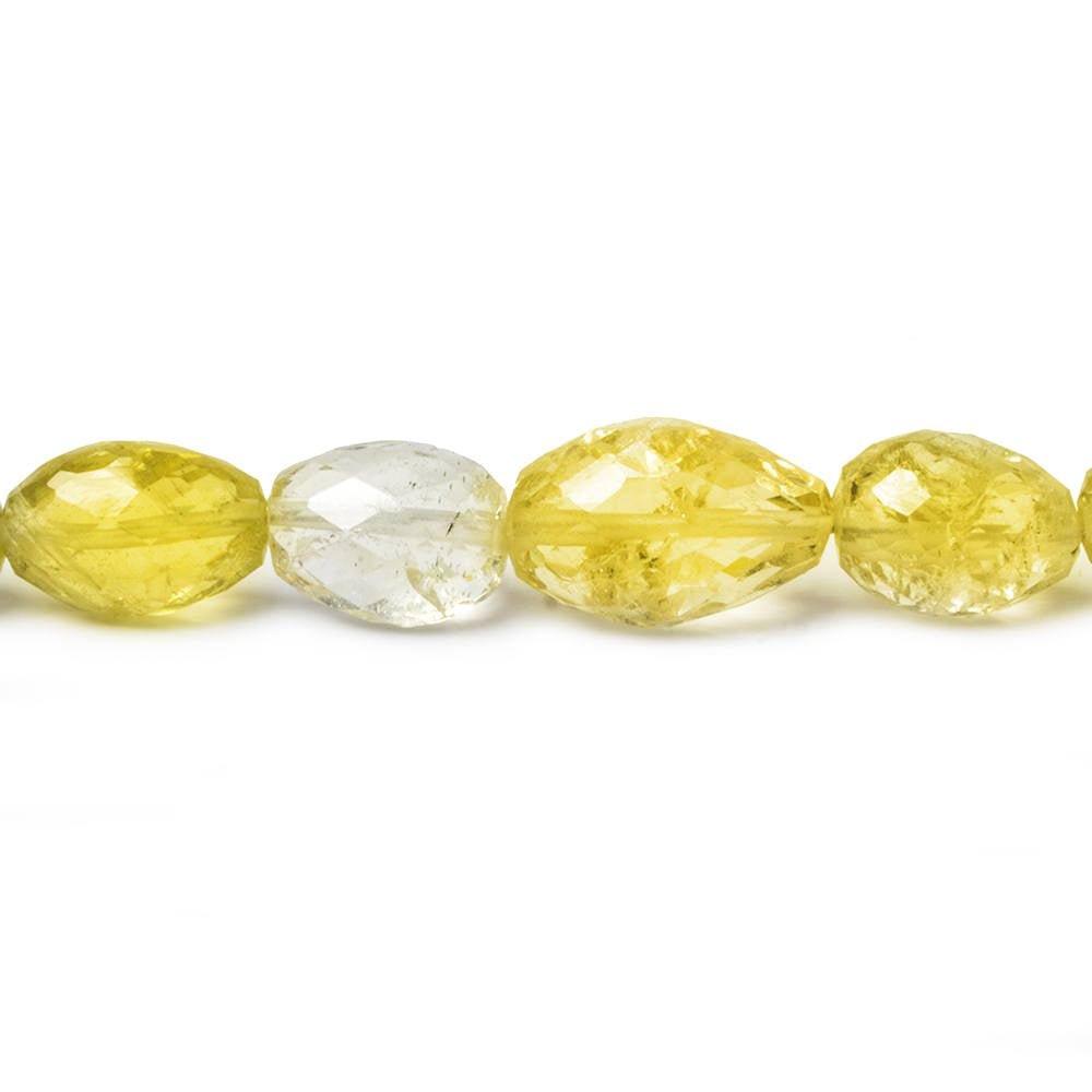 Heliodore faceted nugget beads 14 inch 33 pieces - The Bead Traders