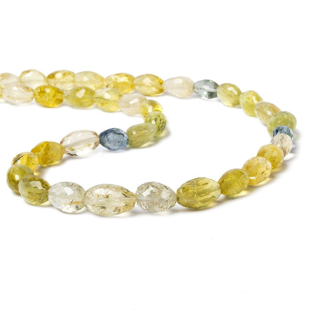 Heliodore faceted nugget beads 14 inch 33 pieces - The Bead Traders