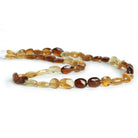 Hessonite Garnet Faceted Ovals 12 inch 43 beads - The Bead Traders