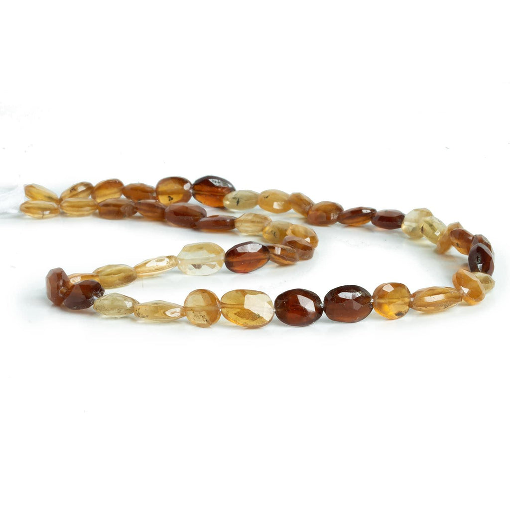 Hessonite Garnet Faceted Ovals 12 inch 43 beads - The Bead Traders