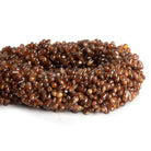 Hessonite Garnet Plain Teardrops 12 inch 140 beads - The Bead Traders
