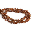Hessonite Garnet Plain Teardrops 12 inch 140 beads - The Bead Traders