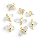 Himalayan Quartz Bezeled Connectors - Lot of 8 - The Bead Traders