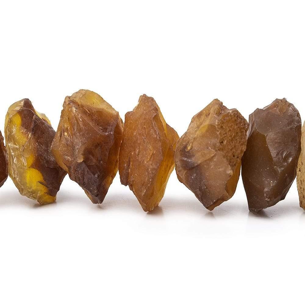 Honey Agate Beads Hammer Faceted Disc Beads - The Bead Traders