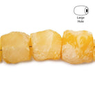 Honey Agate Hammer Faceted Square Beads 8 inch 13 pieces - The Bead Traders