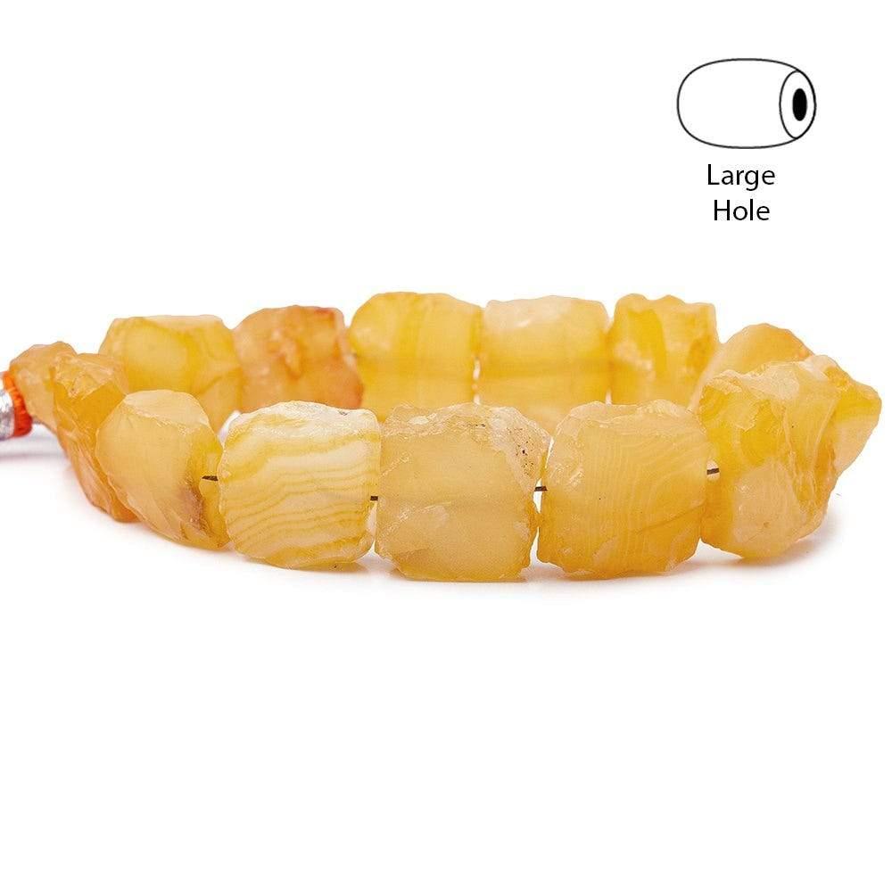 Honey Agate Hammer Faceted Square Beads 8 inch 13 pieces - The Bead Traders