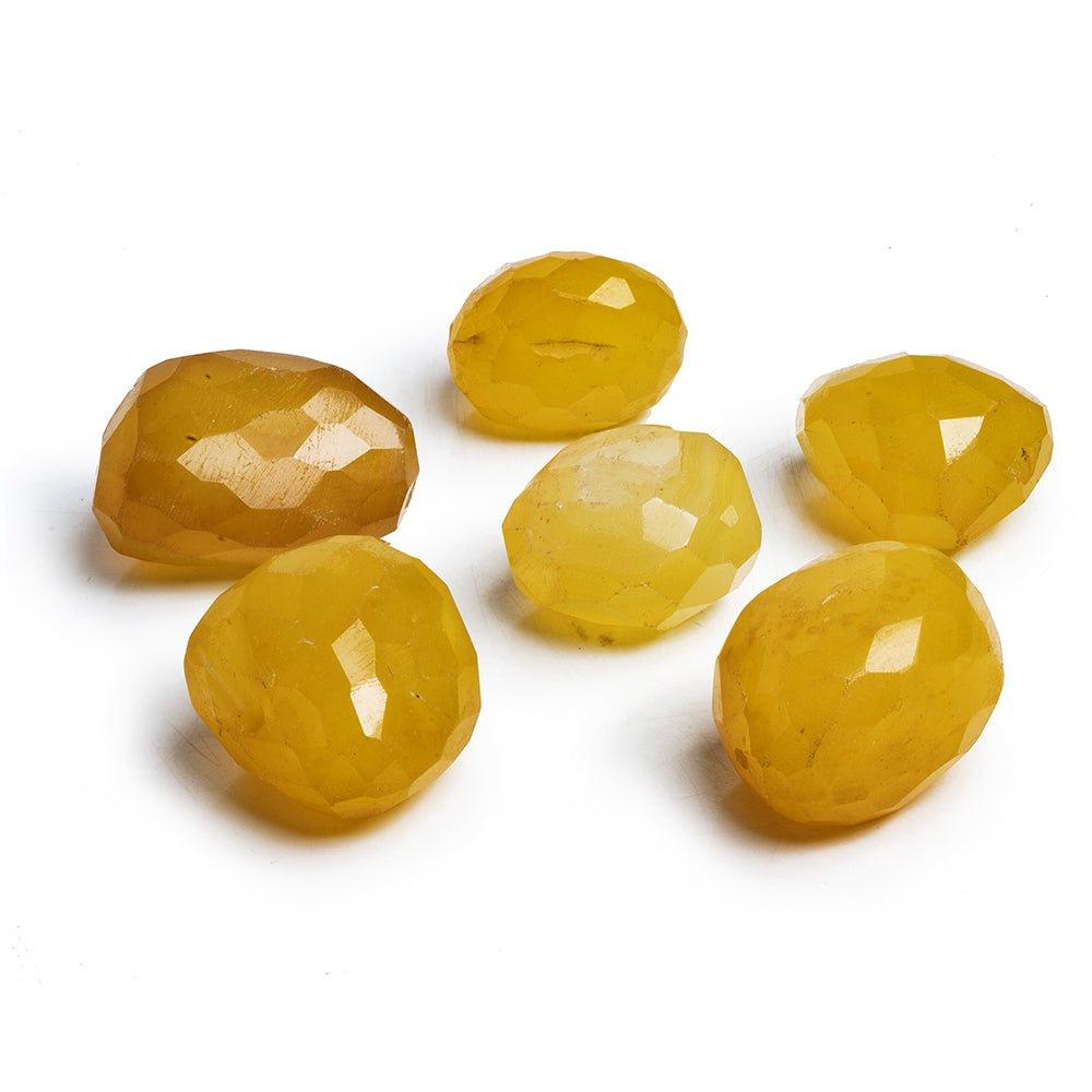 Honey Chalcedony Large Faceted Nugget Focal Bead 1 Piece - The Bead Traders