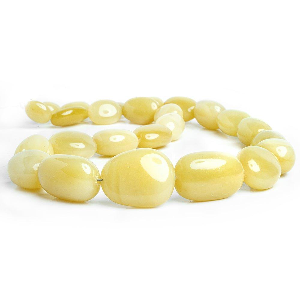 Honey Opal Plain Nugget Beads 16 inch 23 pieces - The Bead Traders