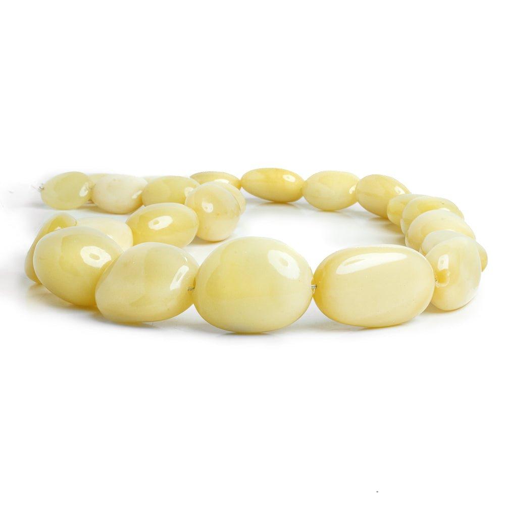 Honey Opal Plain Nugget Beads 17 inch 23 pieces - The Bead Traders