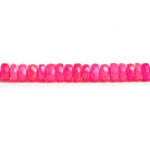 Hot Pink Ethiopian Opal Faceted Rondelle Beads 18 inch 165 pieces - The Bead Traders